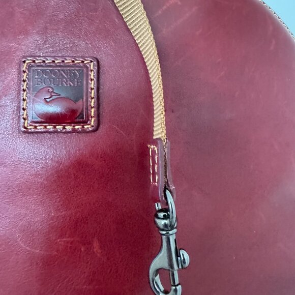 Dooney & Bourke Red Florentine Leather Zip Pod Backpack & Clutch Combo (Used) - Picture 8 of 16